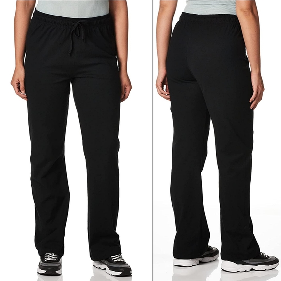 CHAMPION Black Drawstring Terry Casual Lounge Sweatpants Size XLarge - Picture 1 of 8